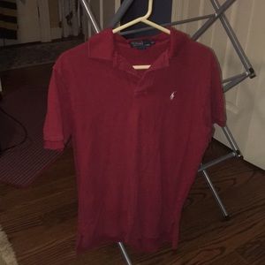 Polo Men’s Medium, Red w/ White Logo